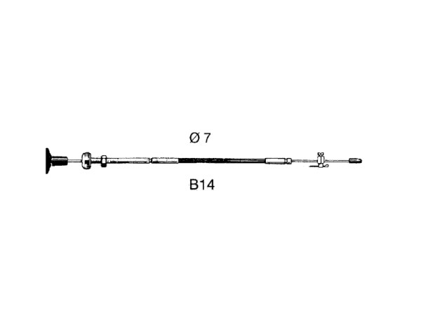 30088 B14 MOTORBED.KABEL 4,27 M