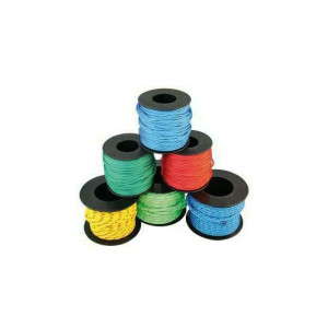 Minispulen geflochten 2mm MEHRFARBIG