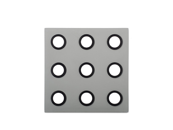 onderzetter domino - zwart