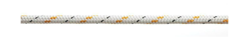Doublebraid 8mm wit-geel