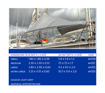 Zonnetent (deck sunshade) large 280 x 290 x 60 cm