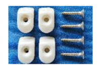 White hooks-screws (4 pcs.)