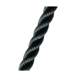 3-Strengs Polyester 8 mm. Zwart