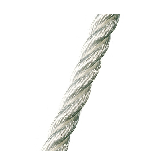 3-Strengs Polyester 12 mm. Wit