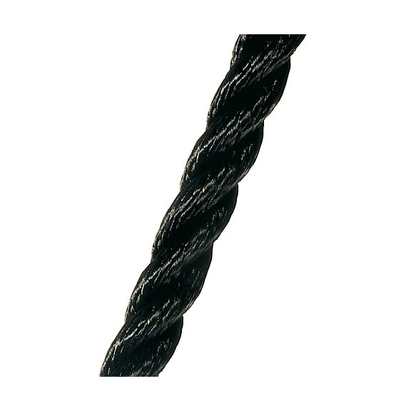 3-Strengs Polyester 12 mm. Zwart