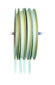 Polyester zeilband 25mm, wit