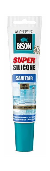 BS SILICONE SANITAIR 150ML TUBE WIT