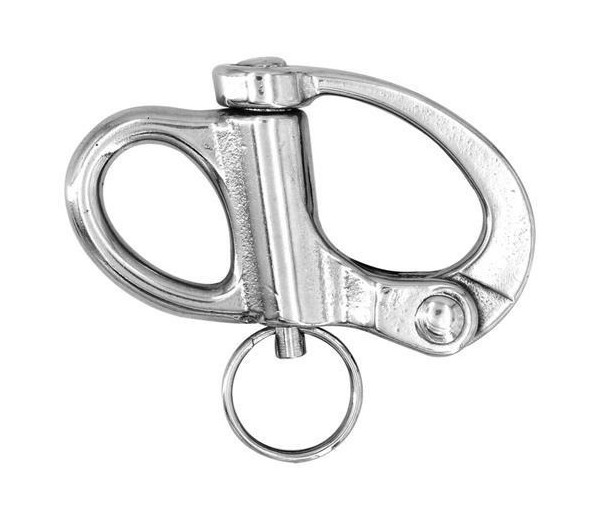 Hollex snapsluiting 66mm vast oog rvs316