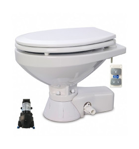 Jabsco Quiet Flush Stil Regular elektr. toilet 12V met spoelwaterpomp