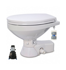 Jabsco Quiet Flush Stil Regular elektr. toilet 24V met spoelwaterpomp