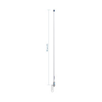 ANTENNE VHF WIT 1,5M +STEUN
