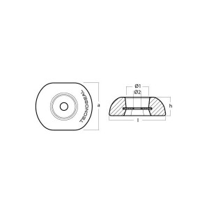 ROERBLAD ANODE ALU.100MM 0,4KG