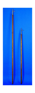 Teak Boothaak 1,5mtr., messing