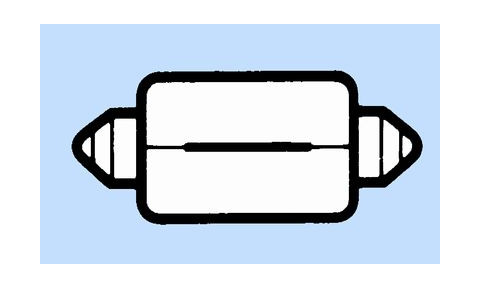LAMP 12V 15W 44MM BUIS