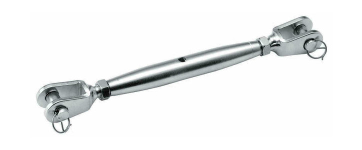 WANTSPANNER DICHT, VORK-VORK,M5 RVS