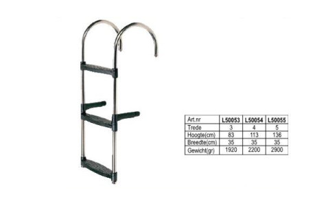 LADDER RVS 4 TREDEN