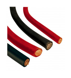 Dubbel geisoleerde kabel zwart 35 mm