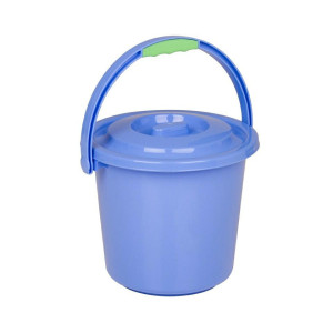 Travellife toiletemmer met deksel blauw 5L