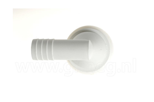 Gimeg afvoerplug haaks met stop 20mm