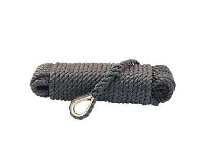 Ankerlijn polypropyleen 10mm zwart 20m