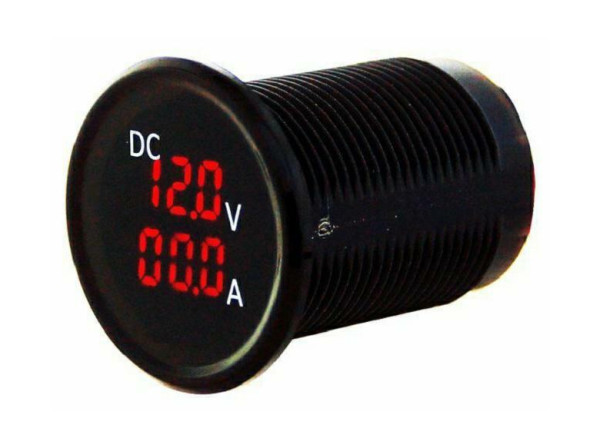 Volt- & amperemeter 4.5-30V & 0-15A