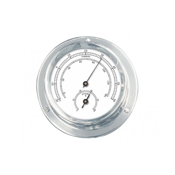 THERMO-HYGRO VERCHROOMD 110-84MM